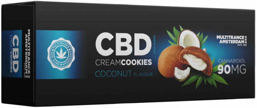 CBD-Kokoscreme-Kekse (90 mg), 150 g