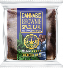 Cannabis Blueberry Haze Brownie (mittlerer Sativa-Geschmack) - Karton (24 Packungen), 2400 g
