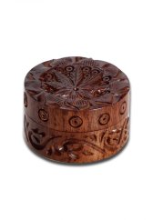 Feuille de broyeur en palissandre sculptée en 2 parties, magnétique