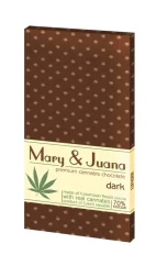 Euphoria Mary & Juana mörk choklad med cannabisfrön (70 % kakao), 80 g
