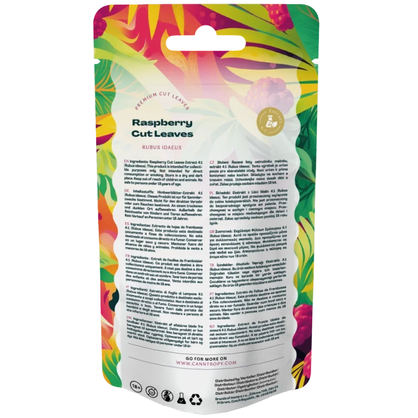 Canntropy Himbeerblätter (Rubus ideaus) Extrakt 4:1, geschnitten, 5 g - 100 g