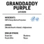 True Terpenes Live Resin Granddaddy Purple (2 ml - 960 ml)