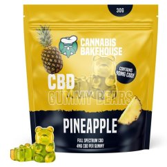 Cannabis Bakehouse CBD Gummibärchen - Ananas, 22 Stück x 4mg CBD, 30 g