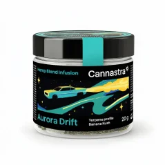 Cannastra Celestial Bliss konopná směs – Aurora Drift mleté květy Banana Kush (20 g)