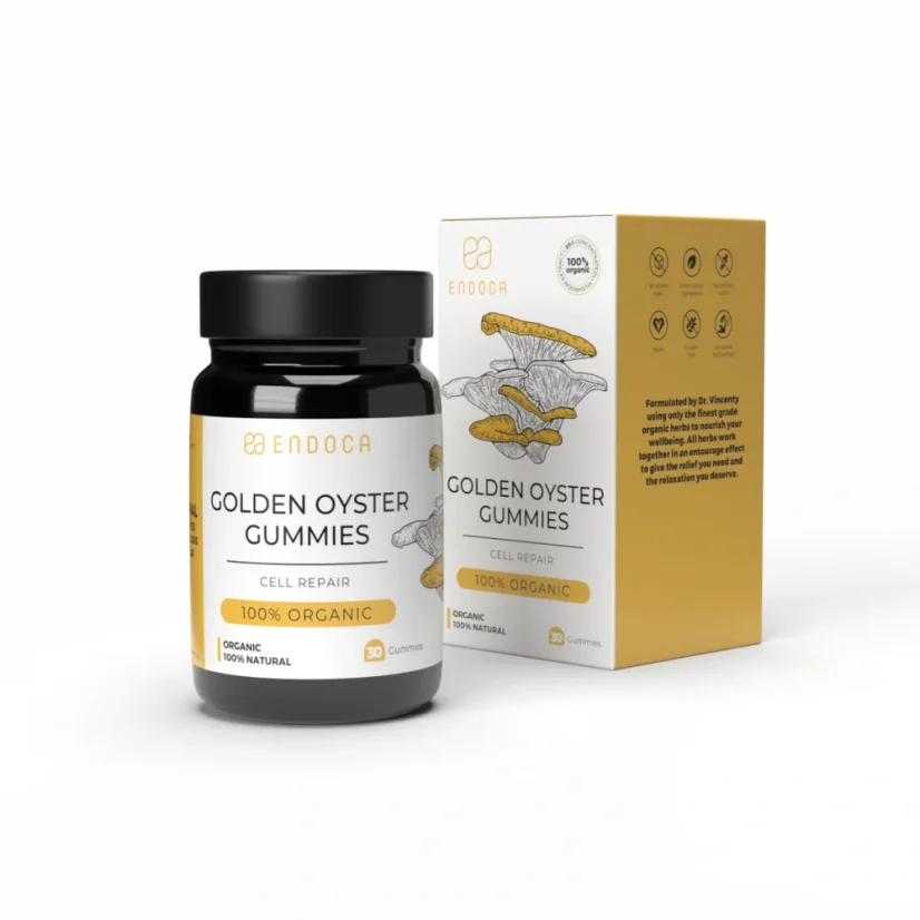 Endoca Gommes au pleurote doré, 50 mg de CBD, 30 pièces, 60 g