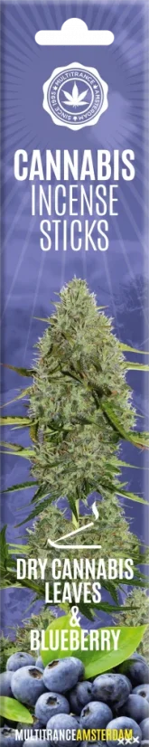 Bețișoare de tămâie de canabis Cannabis uscat și afine