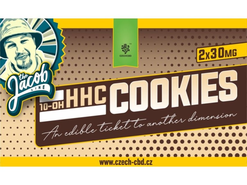Czech CBD Biscuits 10-OH-HHC, 2 pièces x 30 mg, 60 mg 10-OH-HHC