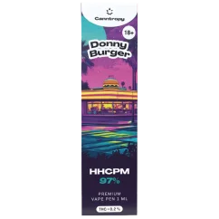Canntropy Stylo vape HHCPM Donny Burger, qualité HHCPM 97 %, 1 ml