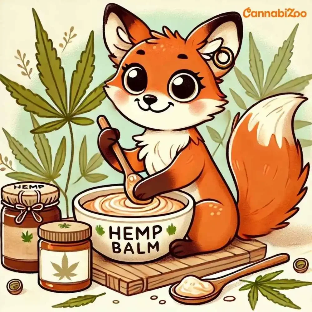 Fox prepares homemade hemp ointment